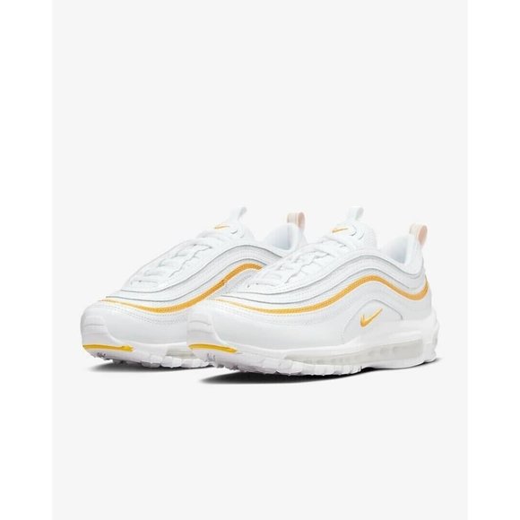 Nike Other - Nike Air Max 97 Sneaker White/University Gold  Women's 10.5  $175
